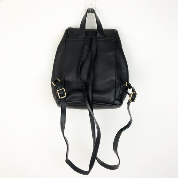 COACH vintage black leather legacy backpack main image 8